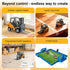 DAOGU 1:64 6-12,Christmas mini RC Forklift Toy - Alloy Remote Control Crane with Liftable Forks,STEM Educational