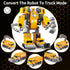 WATUDOU 5-7, 5-in-1 5 6 7 8 4-8 Toys for Ages Take Apart Construction Vehicle Trucks Transform to Robot, Year Old Boy