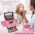 54 Pcs Kids Makeup Kit for Girls - Real Washable Pretend Play Cosmetic Set with Mirror, Safe Birthday Gift (Pink)