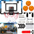 Basketball Hoop Indoor for Kids Adults, Scorer with 2 Scoring Methods, Mini Hoop with 3 Batteries and Balls