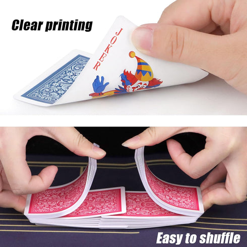 Playing Cards 2 Pack - 2 Decks of Professional Poker Cards for Game Night, Various Party Games