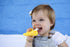 Set Blanket Gift - Baby Banana Infant Training Toothbrush Yellow and Soft, Banana Swaddle Blanket