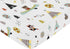 Nature Fox & Bear Print Fitted Crib Sheet for Outdoor Adventures