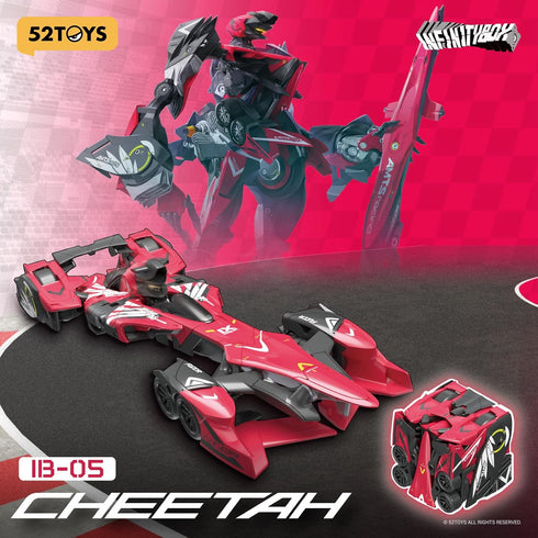52TOYS INFINTYBOX IB-05 Cheetah Deformation Toys Action Figure - Mecha and Cube Converting Toys, Perfect Gift