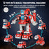 3 4 5 6 5-in-1 3-8, Set, Baobrava Year Old Boy Birthday Gift, Take Apart Fire Truck Toys, Transformers Robot Toys