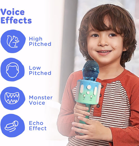 Move2Play 2, 3, 4, 5, 6+ , Kids Karaoke Microphone | Includes Pre-Loaded Songs & Bluetooth | Kids Birthday Party Gift |