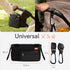 2 Baby Uma Stroller Caddy & Stroller Hooks - Universal Organizer Bag with XL Insulated Cup Holder, Phone Pocket, Wipes