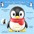 Pobaiyi 6-12 Tummy Set Baby Toys Months Musical Dancing Talking Penguin Time Toys Mama and Babys, Light Up Crawling