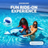 SWIMLINE Summer 75", Inflatable Ride-On Pool Float Fun Raft for Pools, Beaches, and Parties, Large Dolphin, Blue
