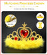 Princess Dress Up Accessories, 7pcs Dress Up Set for Toddler Girls (Yellow, 7PCS)