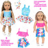 Fashion 10 Sets 18 Inch Doll Clothes and Accessories Play Set, Mermaid Shining Dress Outfits (No Doll)