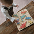 mushie Wooden Dino Puzzle - 7 pcs for Kids 3 Years+, Preschool Educational & Toddler Montessori Toys