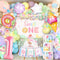 Kriyokiaa 1st Birthday Decorations for Girl 150 Pcs Sweet One Birthday Party