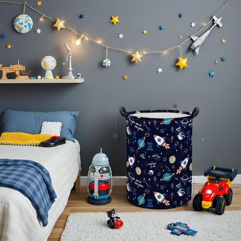 HIYAGON Kids Laundry Basket Baby Hamper for Nursery Boys Kids Hamper Cute Kids Toys Storage Bin Organizer Butterfly