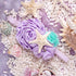 YanJie Baby Girl Mermaid Headbands - Aqua Glitter Accessories, Starfish Bows for Newborn Party, Lavender
