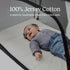 100% (Pack 2) Guava Family Travel Crib Sheet | Cotton Fitted Sheet, Manufacturer-Approved Fit | Soft, Breathable Crib