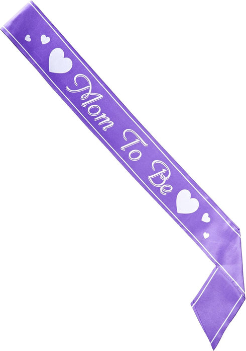 Mom To Be Satin Sash Party Accessory (1 count) (1/Pkg)