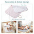 3-Pack 100% Spirich Reversible Changing Pad Liners, Waterproof & Wipeable Diaper Changing Mat, Thick Terry & Cotton