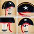 M&G House Halloween Pirate Hats, Caribbean Black Pirate Cap, Funny Party Hat for Adults and Kids