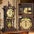 SHAREHB Set, 12+, Vintage Swing Clock Building Blocks Real Working Moving Pendulum & Rotating Dial, Mechanical Building