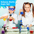 Tanlade 32 Pieces Science Party Theme Cups Set with Plastic Reusable Conical Flask Bottles, Silly Loop Straws