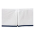Navy Crib Skirt with White Band - Bacati Mix N Match