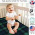 Sweet Jojo Designs Fitted Baby Crib Sheets (Green Gingham Plaid) for Boys or Girls, Infant Nursery, Toddler Room