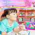 56 4-6-8 4-8 70) weirtoya PCS Washable Scented Markers with Glitter Pencil Case, Mermaid Unicorn Arts and Crafts