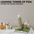 LQPFBSM Set 2500 Leaning Tower of Pisa Micro Mini Building Blocks Italy Architecture Building Kits Famous Landmark