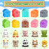 Learning Toy for Toddlers 1-3, 10 Farm Animal Toys & Barns, Montessori Educational Sensory Gift