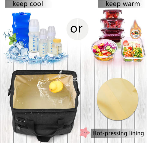 Pack 6 9 Luxja Breastmilk Cooler Bag with an Ice (Fits Bottles, Up to Ounces), Breastmilk Cooler for Breastmilk Bottles