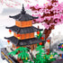 TzFioy Set (2805 Japanese Zen Garden Micro Brick Building Pieces) Tranquil Garden Model Educational Toy Gift for Kids