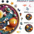 300 Qiuenisray Space Puzzles for Adults, Pieces Solar System Planet Wooden Jigsaw Puzzles, FSC Certified Unique Shape