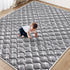 Baby Play Mat - 65" X 50",Premium Thicker Foam One-Piece Machine Washable,