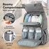 Backpack Backpack KeaBabies Baby Diaper Bag with Changing Pad - Waterproof Baby Bag for Mom and Dad, Insulated Bottle