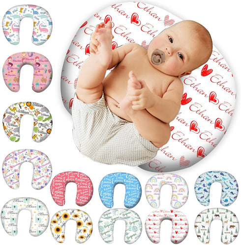 UxCaLuc Custom Nursing Pillow Cover Customize with Name Personalized Nursing Pillow Covers for