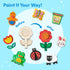 12 JOYIN Wooden Magnet Creativity Arts & Crafts Painting Kit for Kids, Decorate Your Own Painting Gift for Halloween