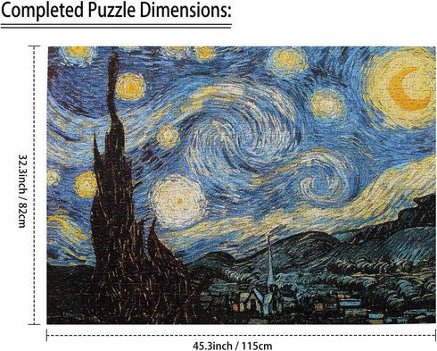 Jigsaw Puzzle 3000 Pieces for Adults, Difficult Challenges Educational Toys for Family Fun, 45.27 x 32.28 inches