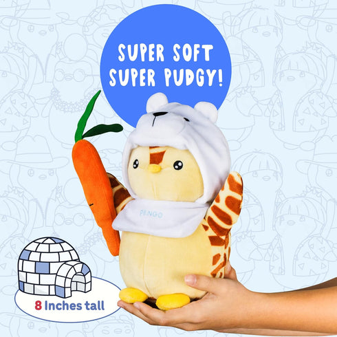 Plush Buddies - Adopt Your Forever Friend with 4 Different Penguin Plushie Designs, 7.8 Inch, Digital Experience Code