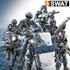 SWAT Model Equipment Assembly Building Block Toys,8 PCS City Police Action Mini-Figures with Multiple Military Weapons Accessories,Party Favors Set for Boys and Man