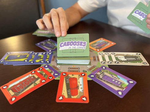 Easy, Fun, Educational Family Friendly Train Building Card Game - 2-5 Players, Ages 7+