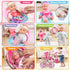 Baby Doll Stroller Toys Set with 12.5" Baby Doll, Dining Chair, Quilt Pillow, 24 PCS Accessories for Girls Toddlers