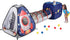 UTEX 3pc Space Astronaut Pop Up Play Tents with Tunnels - Indoor/Outdoor Playhouse for Kids, Boys, Girls
