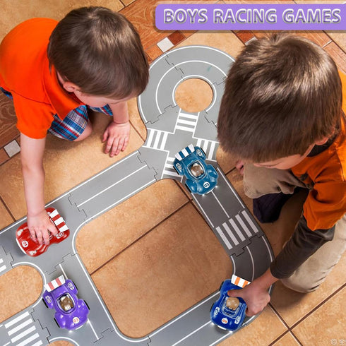 CDDZSW 1-3 1 2 3 Years Old Friction Power Car Toys, Push and Go Pull Back Trucks Suitable for Toddlers Year Old Kids