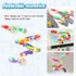 taseyok Toddler Bath Toys, Baby Bathtub Toys with Elephant Shower Sprays and Slide Track, Fishing Floating Animals