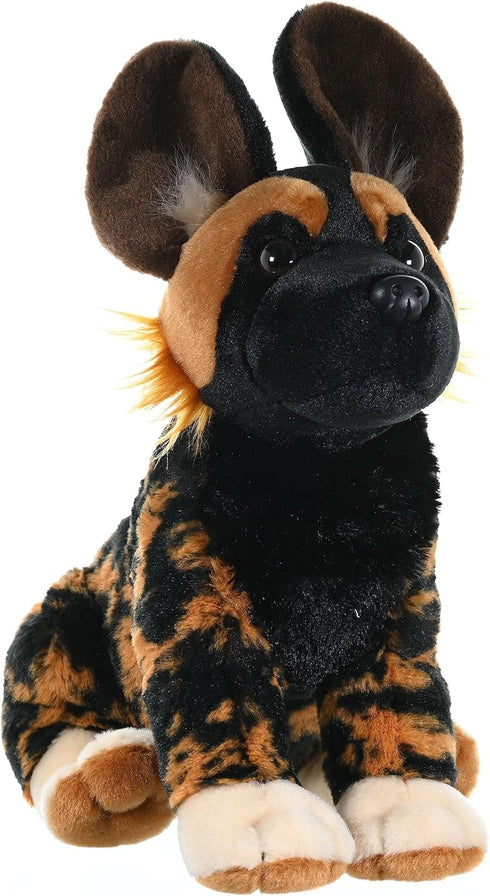 Wild Republic Cuddlekins African Wild Dog Plush, Stuffed Animal, 12 Inches - Gifts for Kids