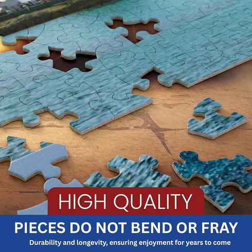 500 4-in-1 Set Christian Puzzles for Adults Pieces - Bible Jigsaw Puzzles with Scripture Verses - Religious Puzzles