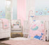 NoJo Under The Sea Whimsy Pink and Blue Narwhals, Super Soft Appliqued Baby Blanket