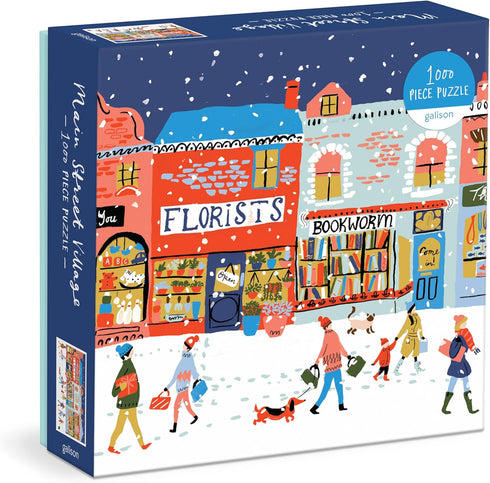 Galison Main Street Village 1000 Piece Puzzle, Multicolor