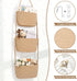 3-Tier 4 Hanging Basket, Wall Baskets, Over the Door Organizer with Hooks, Hanging Baskets for Organizing, Woven